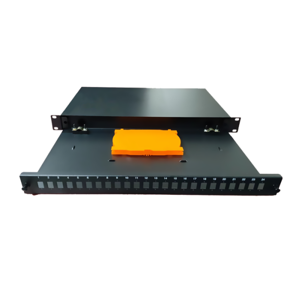Painel de Fibra Óptica SC Simplex ou LC Duplex – 24 adaptadores