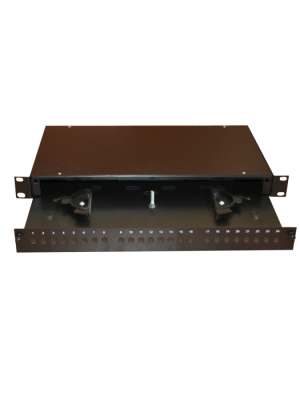 Painel de Fibra Óptica ST/FC Simplex – 24 adaptadores